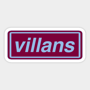 Villans Sticker